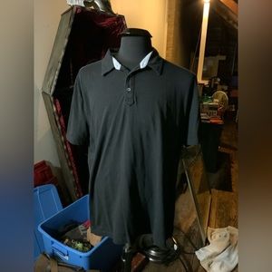 Minerals mens XL black polo shirt